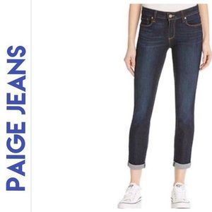Paige Kylie crop denim with roll up hem